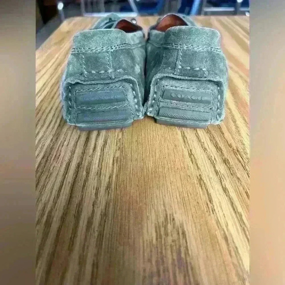 Coach Crosby Green Suede Drivers Moc Loafer Flat Womens 7 - Picture 5 of 7